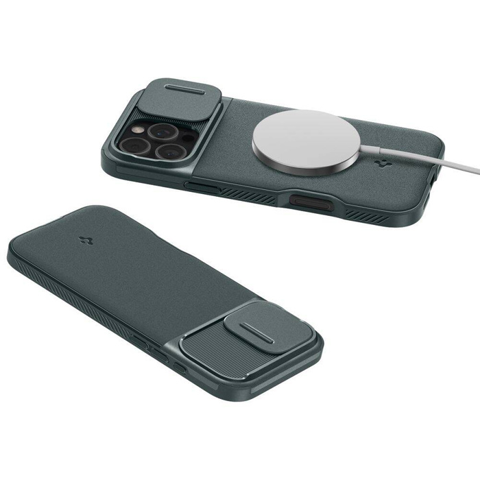 Case Spigen OPTIK Armor Mag MagSafe IPhone 16 PRO ABYSS GREEN