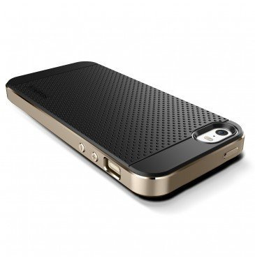 Telefontok iPhone 5 5S VERUS Iron Shield arany mint Spigen SGP Cover