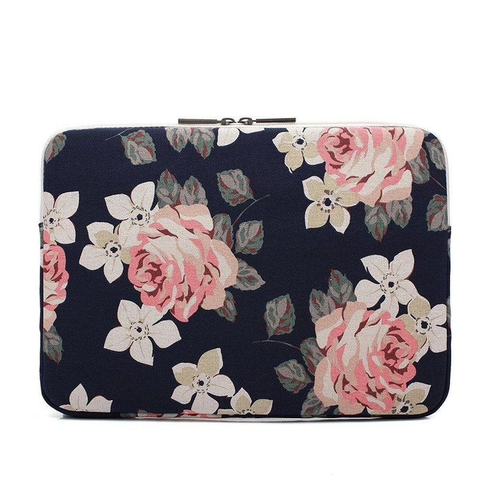 Puzdro CANVASLIFE Puzdro na Macbook Pro 15 Navy Rose