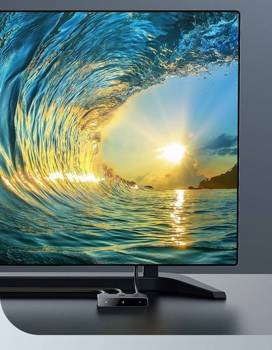 Baseus dvoucestný switch splitter HDMI switch - 2x HDMI 4K / 30 Hz šedý (CAHUB-BC0G)