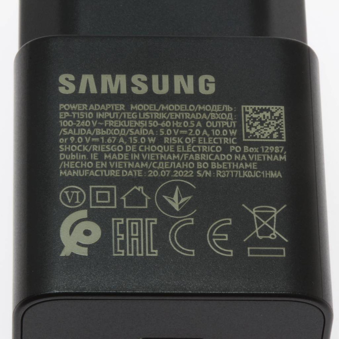 Originálne super rýchle nabíjanie SAMSUNG EP-TA800 Black