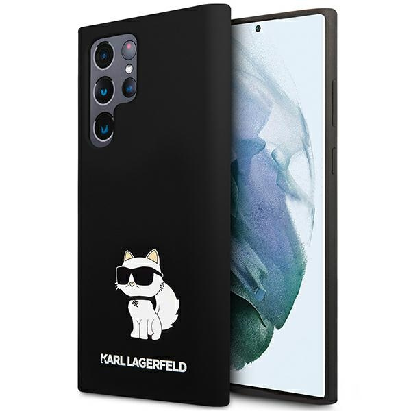 Etui Karl Lagerfeld KLHCS24LSNCHBCK S24 Ultra S928 hardcase czarny/black Silicone Choupette Case