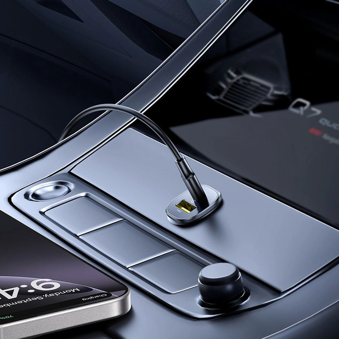 Ładowarka Samochodowa Baseus GOTRIP 30W USB-C/USB-A Czarna