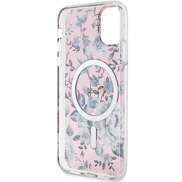 Guess GUHMN61HCFWSP iPhone 11 / Xr 6.1" rosa/rosa durocase Fiore MagSafe