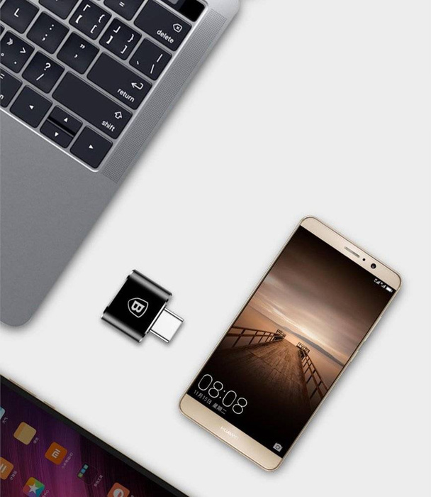 Baseus adaptér z USB na USB typu C OTG čierny (CATOTG-01)