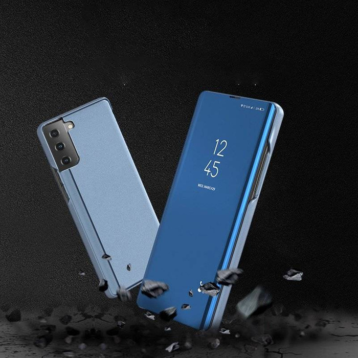 Clear View Case pouzdro pouzdro s flipovým krytem Samsung Galaxy S21+ 5G (S21 Plus 5G) růžové