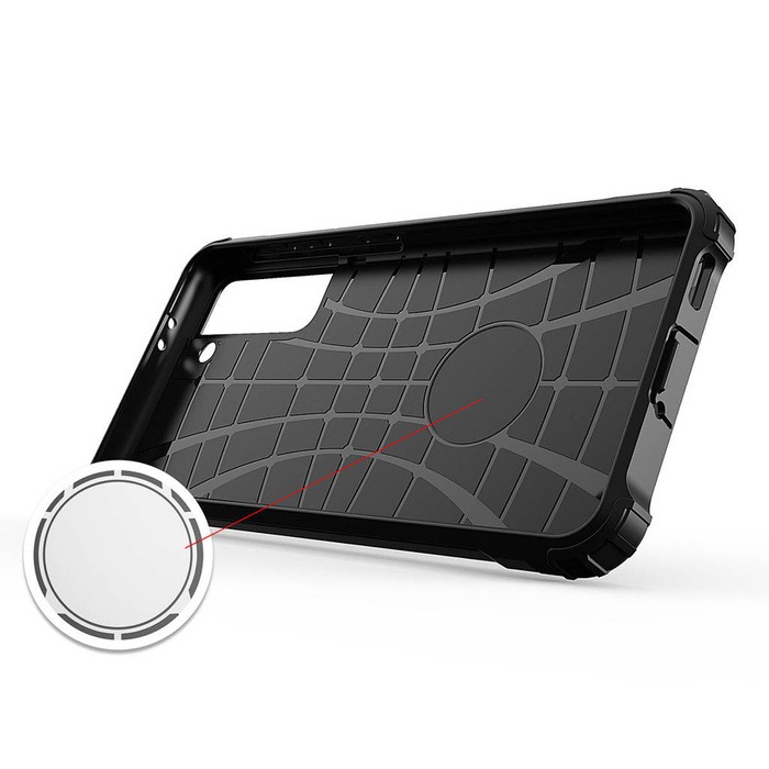 Coque Hybrid Armor pour Samsung Galaxy S23 Ultra coque hybride blindée bleu