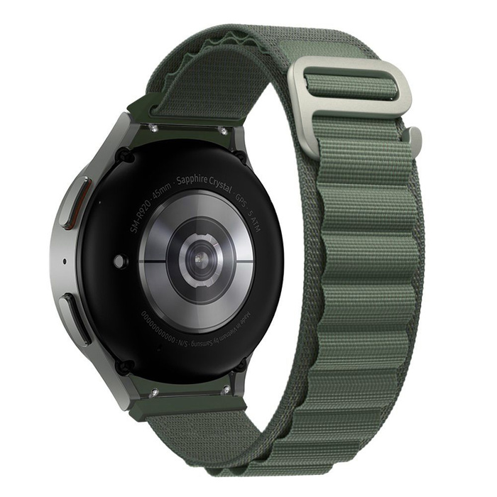 TECH-PROTECT NYLON PRO SAMSUNG Galaxy Watch 4 / 5 / 5 PRO (40 / 42 / 44 / 45 / 46 MM) MILITARY GREEN