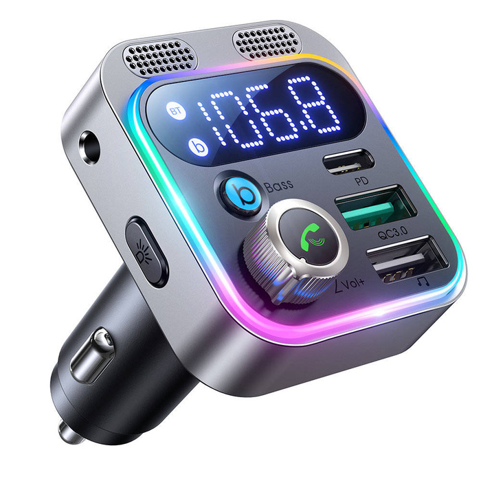 Joyroom JR-CL16 48W Car Wireless FM Transmitter-Black