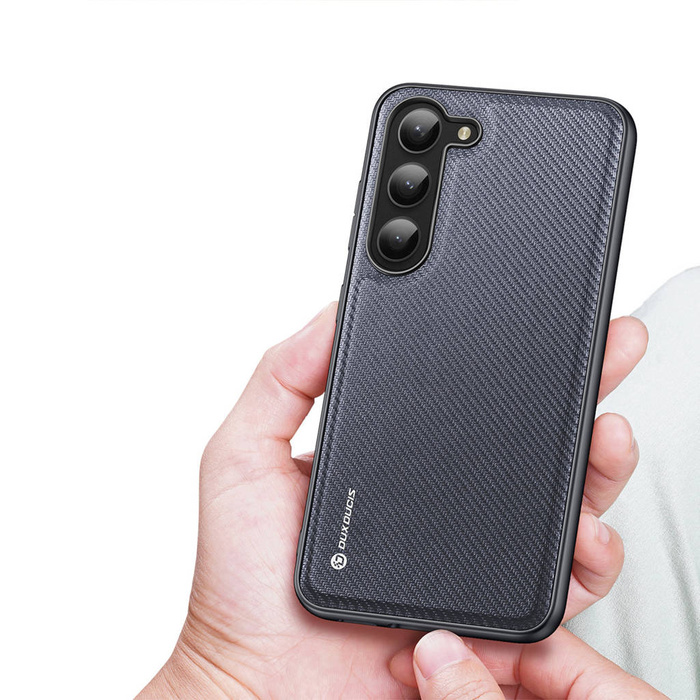 Dux Ducis Fino obal Samsung Galaxy S23+ kryt se silikonovým rámečkem šedý