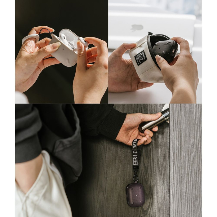 Coque Ringke ONYX Apple AIRPODS PRO 1 / 2 GRIS CHAUD