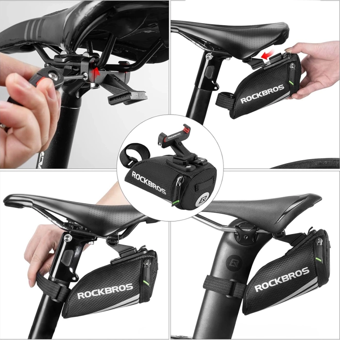 Rockbros C28 Fahrradtasche unter dem Sattel – schwarz