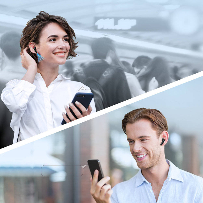 Joyroom TWS Kopfhörer Kabellos ENC Wasserdicht IPX4 Bluetooth 5.3 Schwarz (JR-TL11)