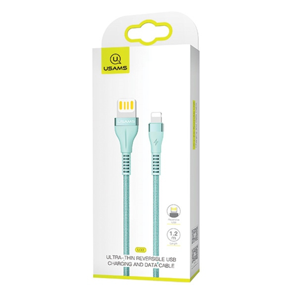 Cavo intrecciato USAMS Lightning 2A Fast Charging 1.2m Blu