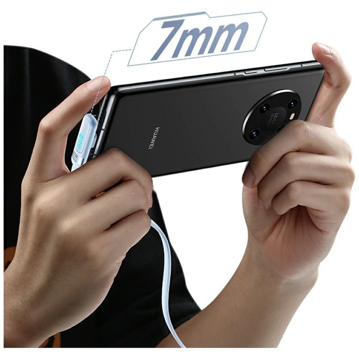 Kabel USAMS US-SJ651 66W USB-A/USB-C     1.2m niebieski