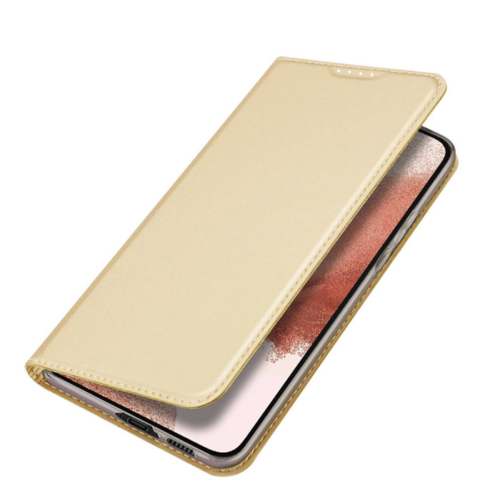 Dux Ducis Skin Pro Hülle für Samsung Galaxy S23+ Flip Card Wallet Stand Gold
