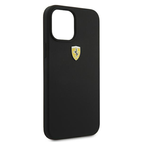 Coque Ferrari Apple iPhone 12 Pro Max On Track Étui en silicone noir
