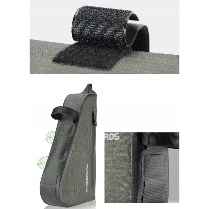 Rockbros AS-017 bicycle frame bag 5 l - dark green