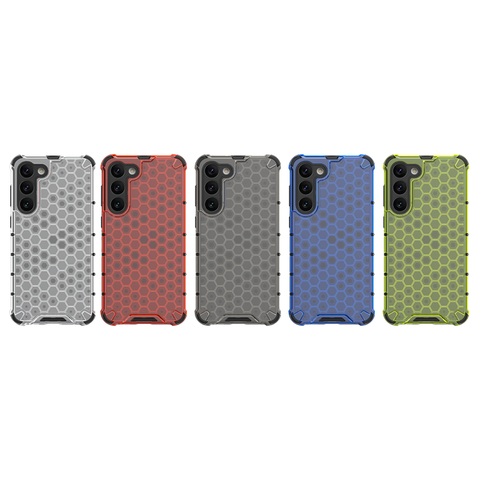 Obal Honeycomb obal pro Samsung Galaxy S23+ pancéřový hybridní kryt černý Case