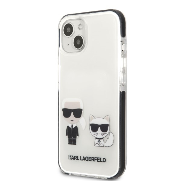 Obal Karl Lagerfeld Klhcp13stpekcw iPhone 13 Mini 5,4" Hardcase White/white Karl&amp;choupette Case