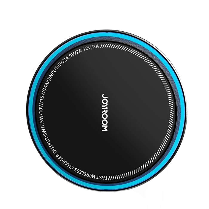 Joyroom car phone holder with wireless charger (MagSafe compatible) with air vent fan - black (JR-ZS387)