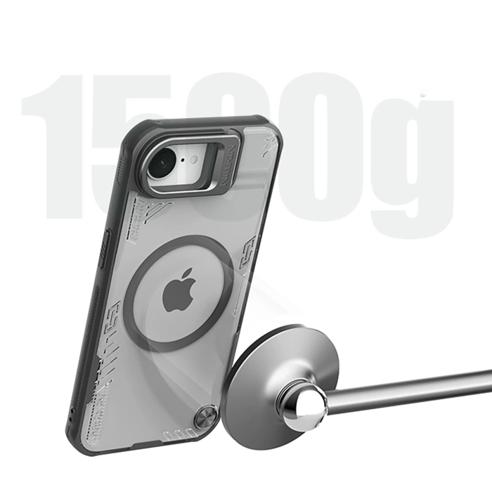 Etui Nillkin iPhone 16e Iceblade Prop Magnetic z podstawką Czarne