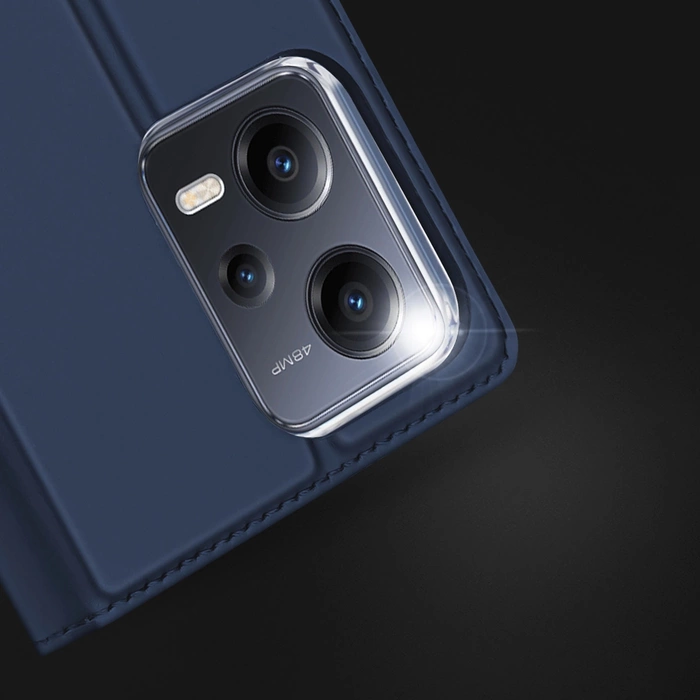 [B WARE] Dux Ducis Skin Pro Hülle für Xiaomi Redmi Note 12 Pro+ Flip Cover Card Wallet Stand Blau