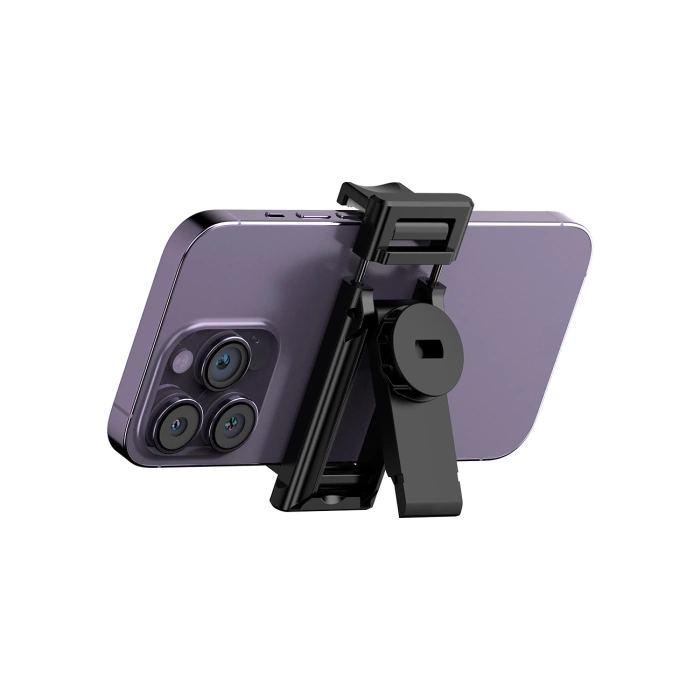 Selfie-Stick WC13YDS Teleskopstativ 1,3 m mit Doppellampe und Telefonhalter – Schwarz