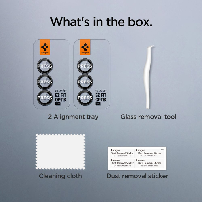 PROTECTION D’APPAREIL SPIGEN OPTIK PRO HD GLAS.TR "EZ FIT" CAMERA PROTECTOR 2-PIÈCES GALAXY Z FOLD 7 NOIR