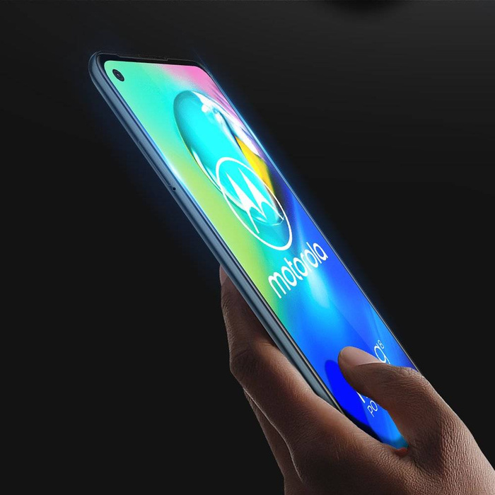 Dux Ducis 9D Tvrdené sklo 9H tvrdé tvrdené sklo pre celý displej s rámčekom Motorola Moto G8 Power čierne (vhodné do puzdra)