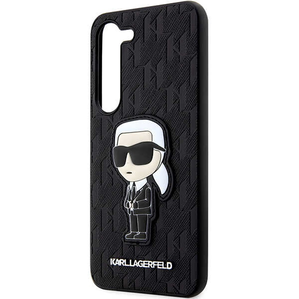 Case Karl Lagerfeld KLHCS23MSAKLHKPK S23 Plus S916 hardcase black/black Saffiano Monogram Ikonik Case