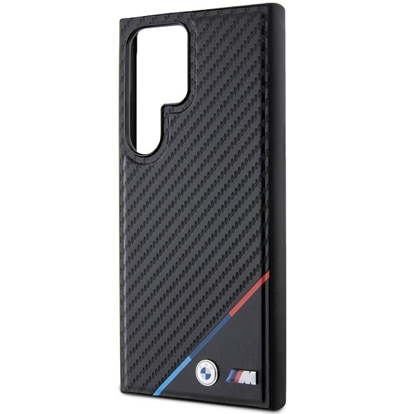 Cover BMW BMHMS24L23PUDTK Samsung Galaxy S24 Ultra S928 nero/nerocase Carbon Tricolor Line MagSafe Case