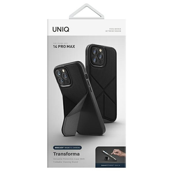 UNIQ case Transforma iPhone 14 Pro Max 6.7" Magclick Charging black/ebony black