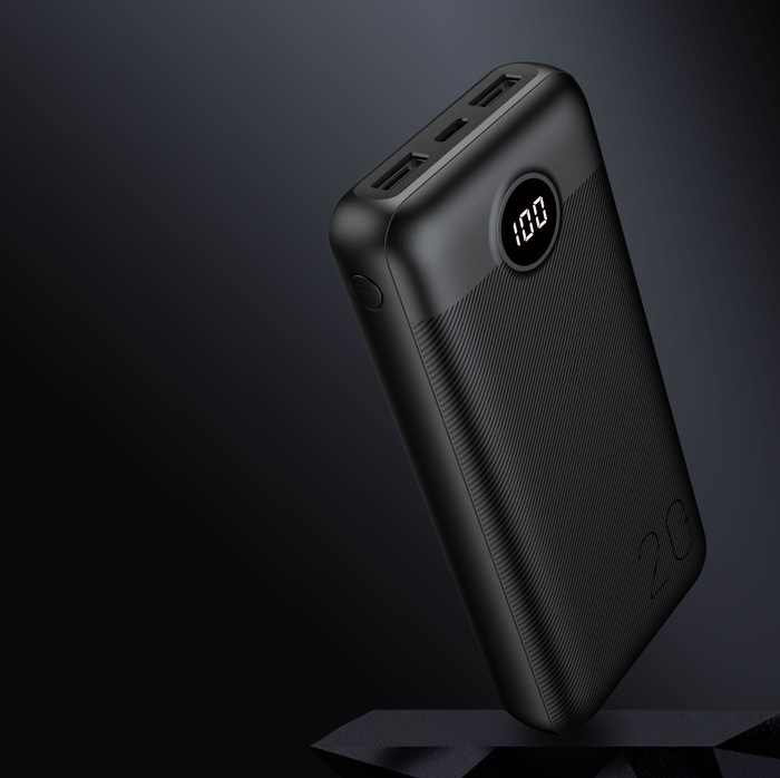 Powerbank Veger L20S (VP2039PD / W2039PD) PD QC3.0 2A 20000 mAh czarny