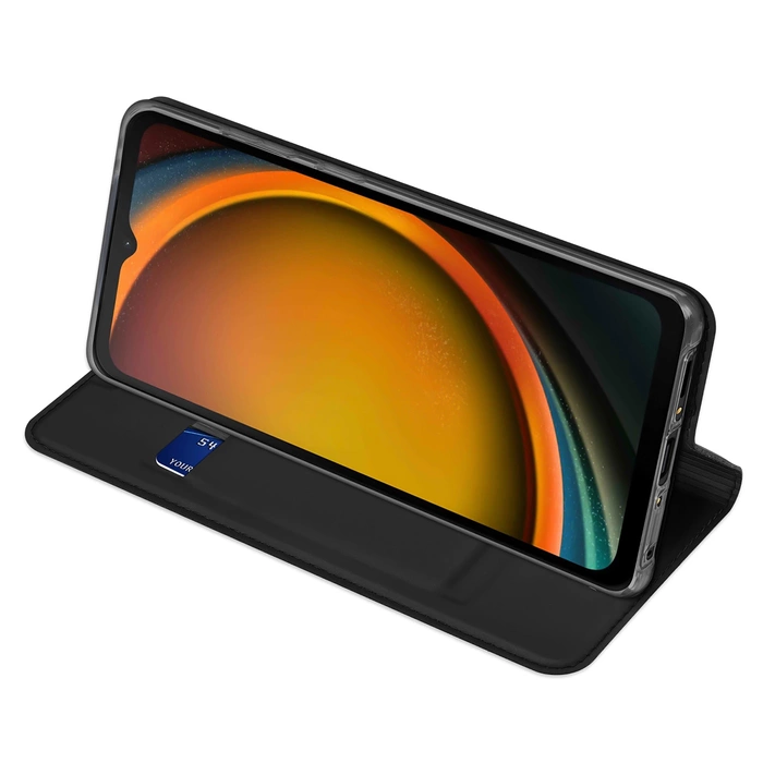 Dux Ducis Skin Pro Hülle mit Klappe und Kartenfach für Samsung Galaxy Xcover 7 - Schwarz