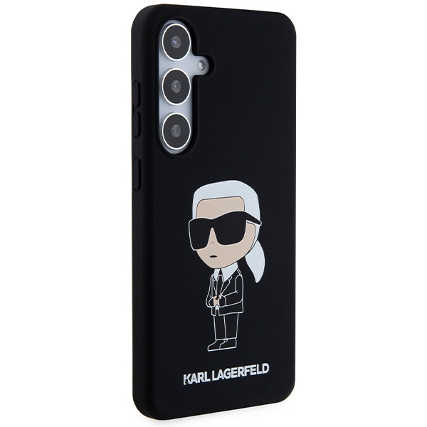 Etui Karl Lagerfeld KLHCS24MSNIKBCK S24+ S926 hardcase czarny/black Silicone Ikonik Case