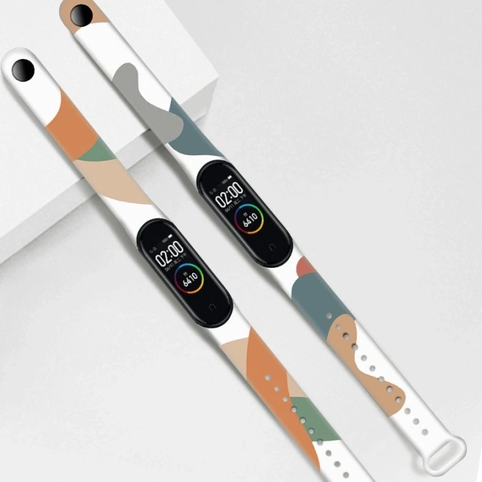 Strap Moro opaska do Xiaomi Mi Band 5 / 6 silikonowy pasek bransoletka do zegarka wzór 8