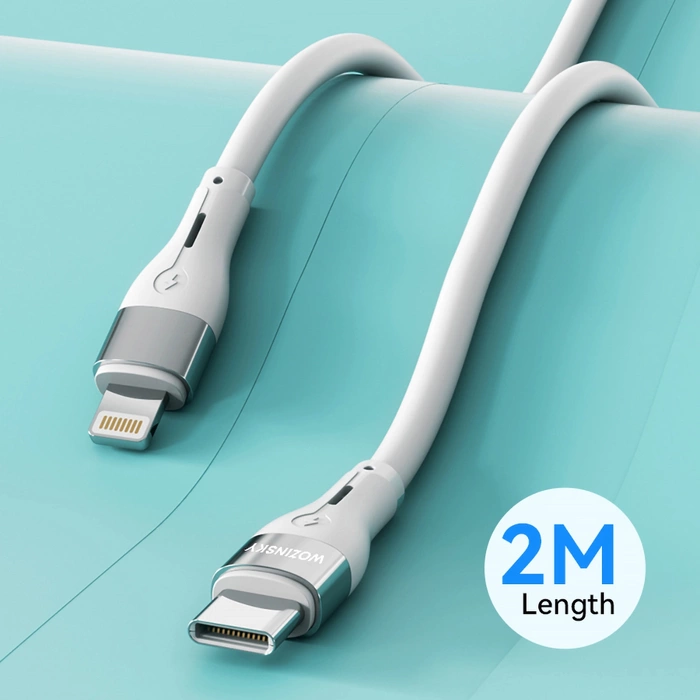 Câble Wozinsky WSTCL2 Lightning / USB-C PD 27W 2 m - blanc