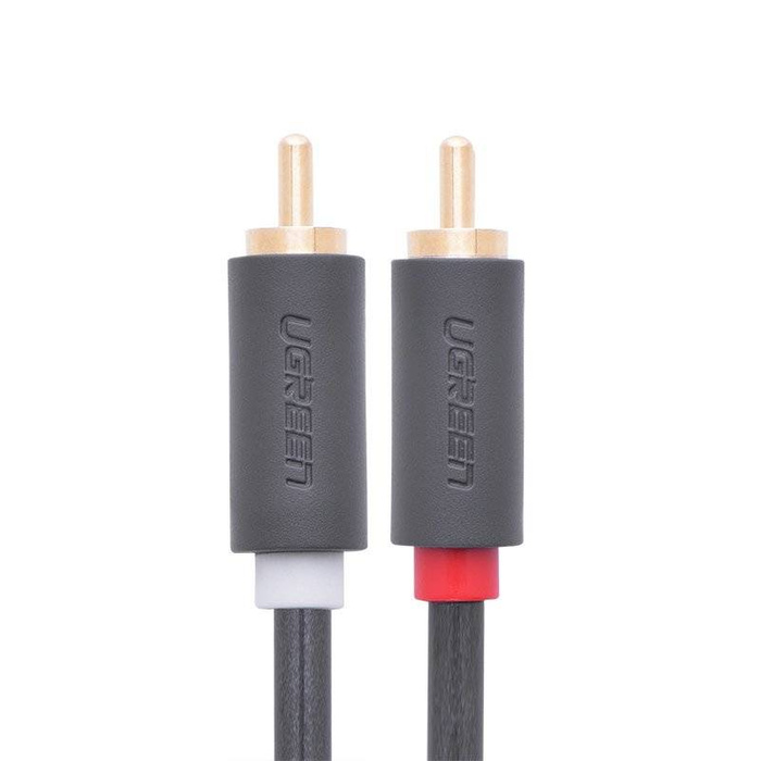 Ugreen cable 2RCA stereo audio video cable 2x Cinch 2m gray (10518)