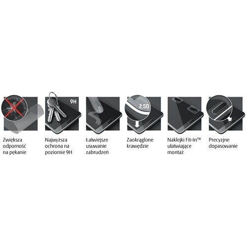 Tempered Glass 3mk HardGlass for Sony Z2