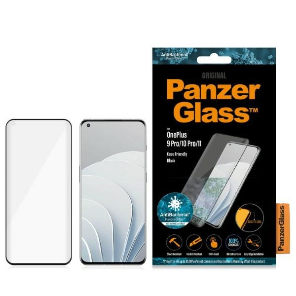 PanzerGlass E2E MicroFracture OnePlus 9 Pro Case Friendly black/black Antibacterial