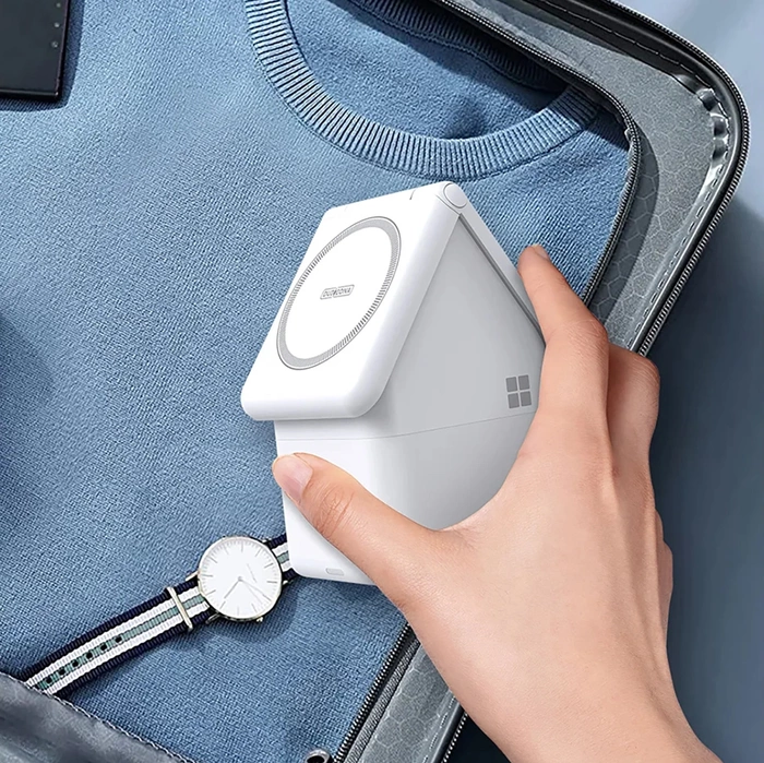 Ładowarka indukcyjna Duzzona W20 4w1 zgodna z MagSafe 15W z lampką biała