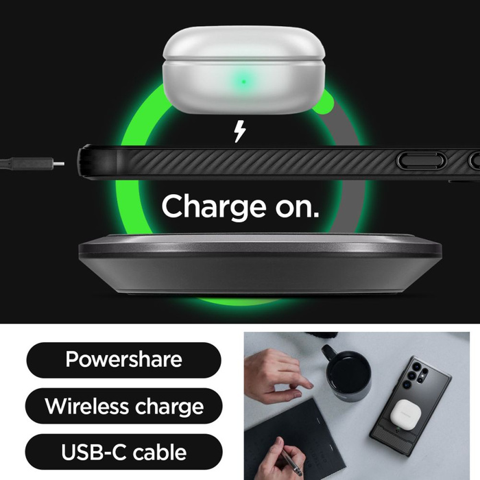 Hülle Spigen Rugged Armor Samsung Galaxy S24 Ultra MATTE Schwarz Case