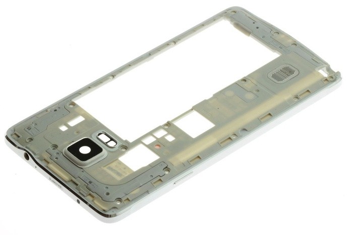 Case Body Frame SAMSUNG Galaxy Note 4 N910 White Grade A