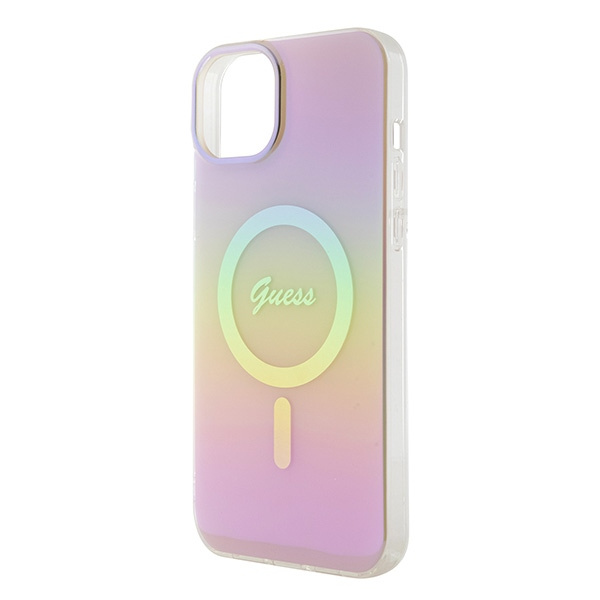 Coque Guess GUHMP15MHITSP iPhone 15 Plus 6.7" rose/pink hardcase IML Iridescent MagSafe Case