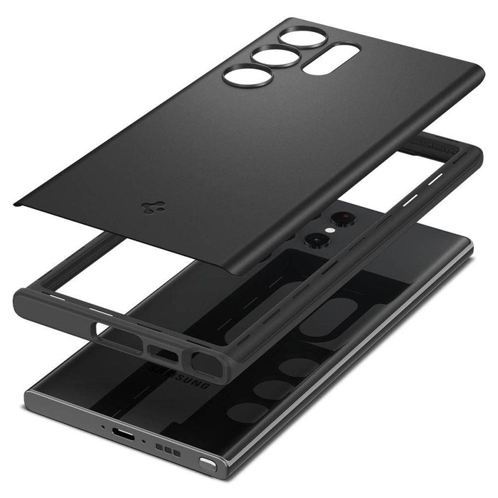 Obal Spigen Thin Fit Galaxy S23 Ultra Black Case