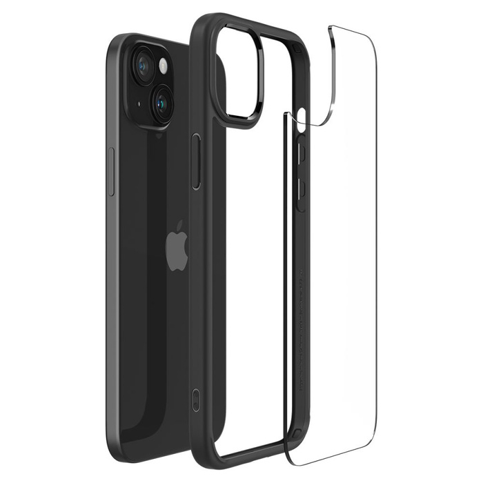 Hülle Spigen Ultra Hybrid iPhone 15 Plus MATTE Schwarz Case
