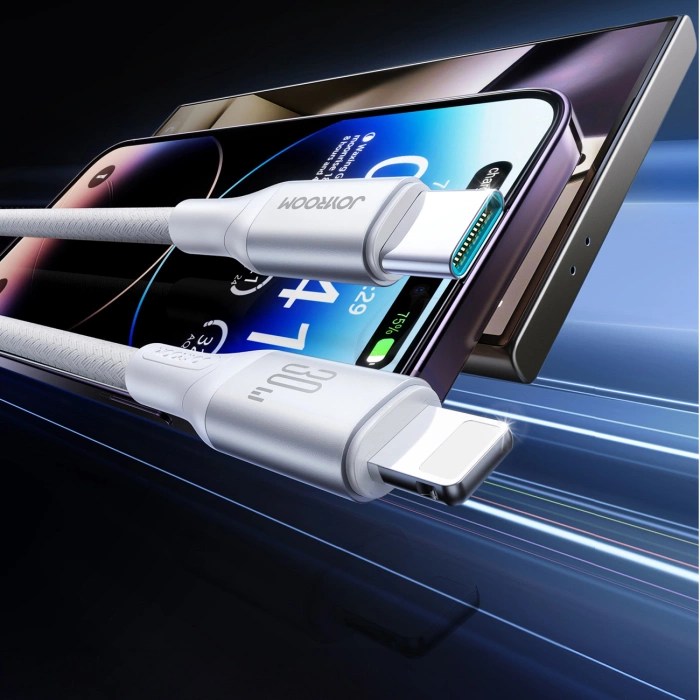 Joyroom S-A28 Flash Series 30W USB-C auf Lightning Kabel 1m - weiß