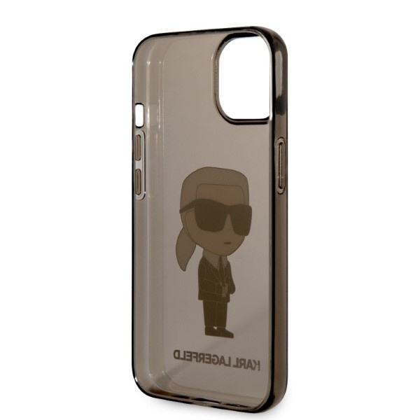 Case Karl Lagerfeld iPhone 14 Plus 6.7" black/black hardcase Ikonik Karl Lagerfeld