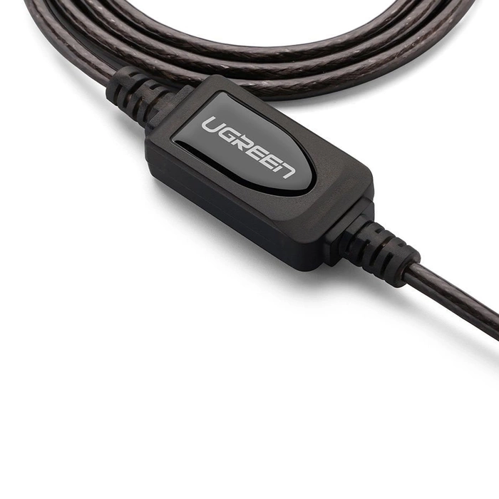 Ugreen active cable USB 2.0 Verlängerungskabel 480 Mbps 10 m schwarz (US121 10321)